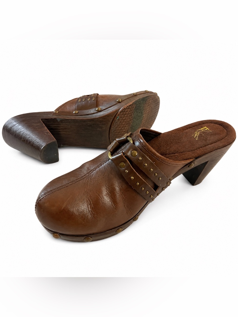 Y2K Genuine Leather Clogs